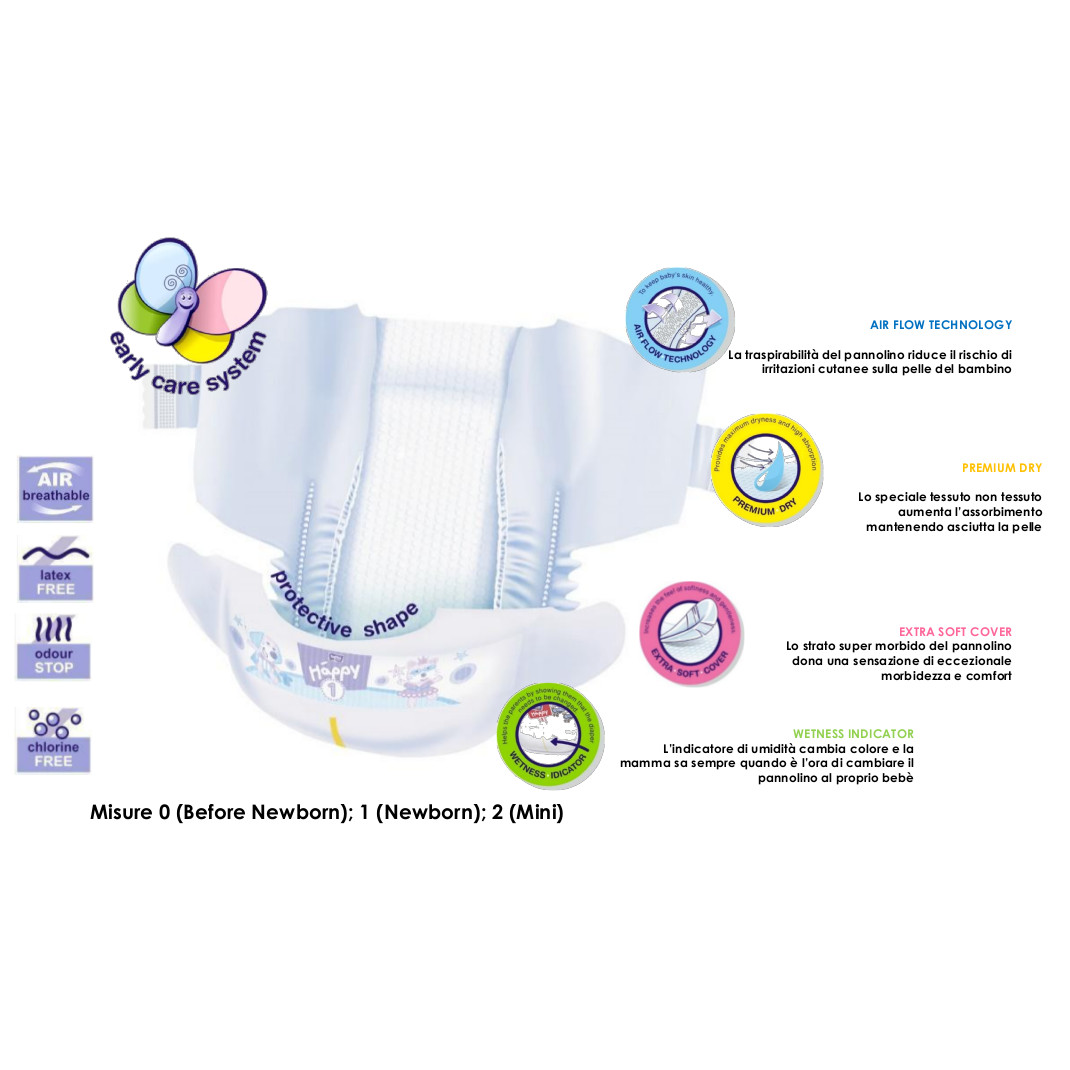 Happy pannolini usa e getta ecologici