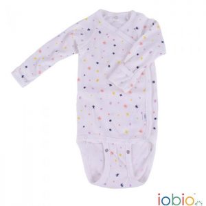 Body cotone IoBio PoPoLiNi manica lunga incrociato - Sparkle