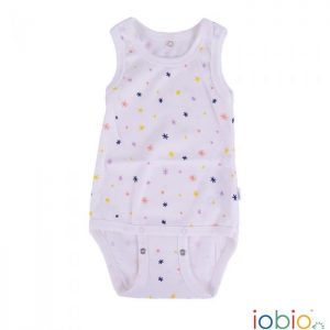 Body cotone IoBio PoPoLiNi senza manica - Sparkle