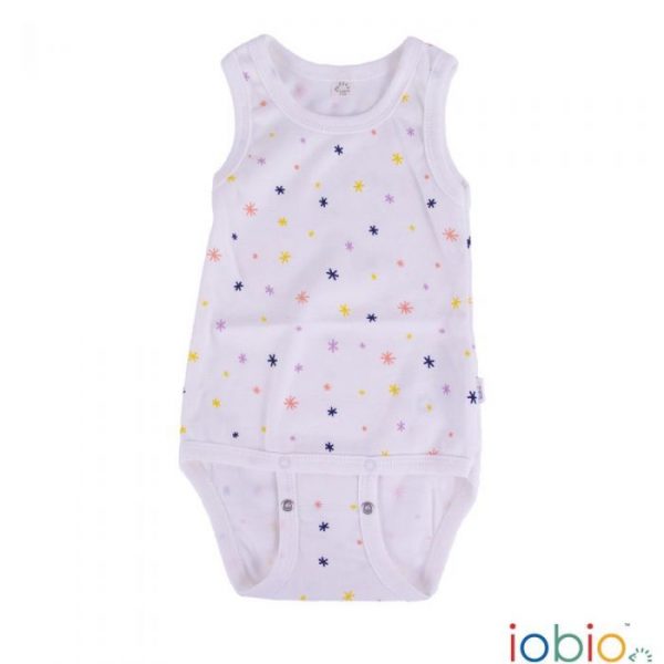 Body cotone IoBio PoPoLiNi senza manica - Sparkle