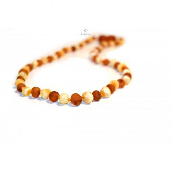 Collana d'Ambra per Bimbi latte cognac grezzo