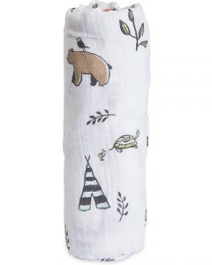 little unicorn mussola muslin swaddle cotone