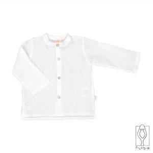 camicia lino filobio bianca